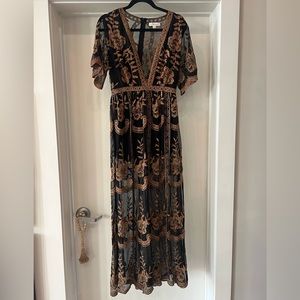 Embroidered Dress, Medium